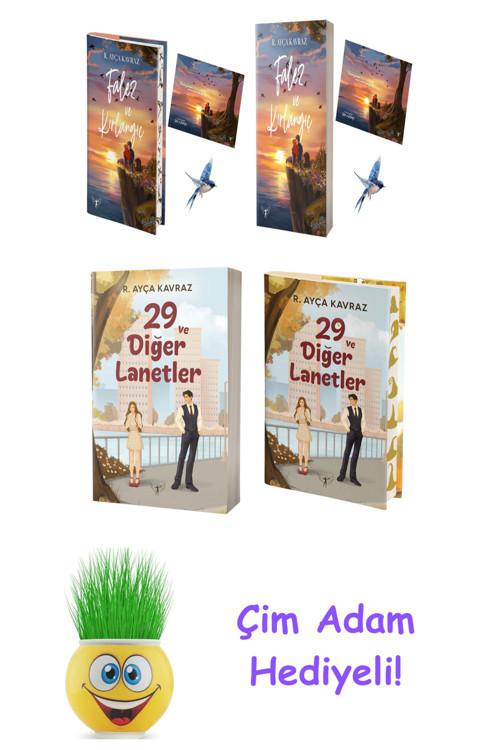 R. Ayça Kavraz 4 Kitap Seti + Çim Adam Hediye