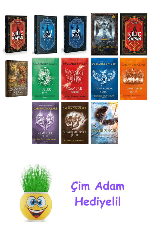 Cassandra Clare 13 Kitap Seti + Çim Adam Hediye