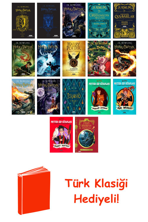 J.K. Rowling 17 Kitap Seti + Türk Klasiği Hediye