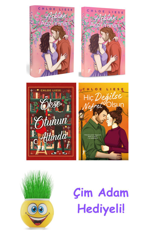 Chloe Liese 4 Kitap Seti + Çim Adam Hediye