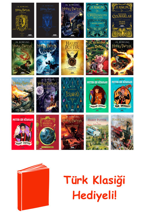 J.K. Rowling 20 Kitap Seti + Türk Klasiği Hediye