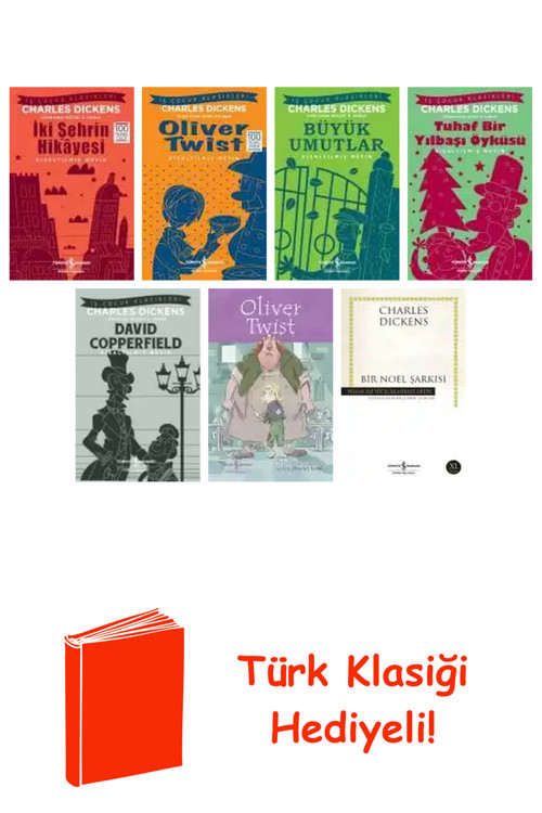 Charles Dickens 7 Kitap Seti + Türk Klasiği Hediye