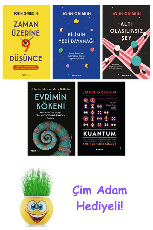 John Gribbin 5 Kitap Seti + Çim Adam Hediye