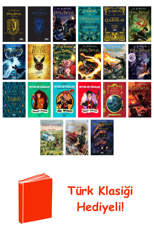 J.K. Rowling 21 Kitap Seti + Türk Klasiği Hediye