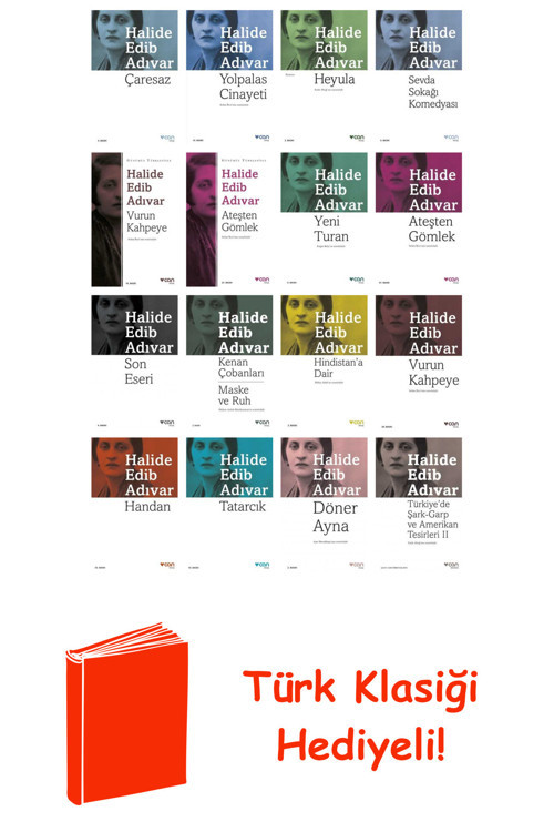 Halide Edib Adıvar 16 Kitap Seti + Türk Klasiği Hediye
