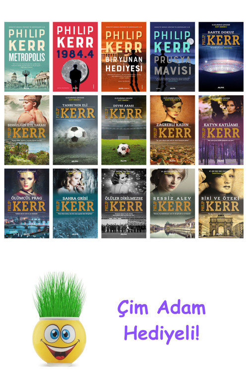 Philip Kerr 15 Kitap Seti + Çim Adam Hediye