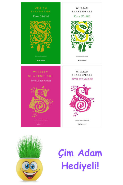 William Shakespeare 4 Kitap Seti + Çim Adam Hediye