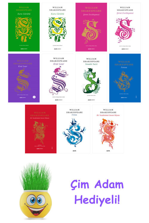 William Shakespeare 11 Kitap Seti + Çim Adam Hediye