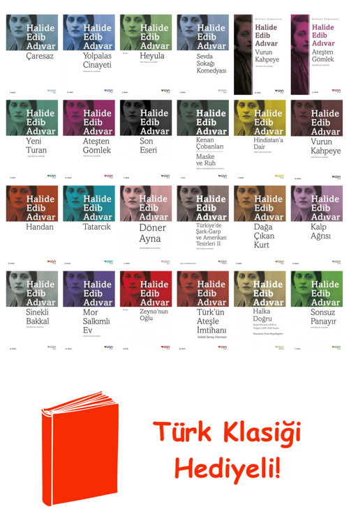 Halide Edib Adıvar 24 Kitap Seti + Türk Klasiği Hediye