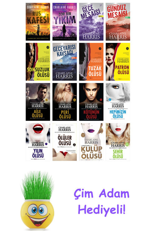 Charlaine Harris 16 Kitap Seti + Çim Adam Hediye
