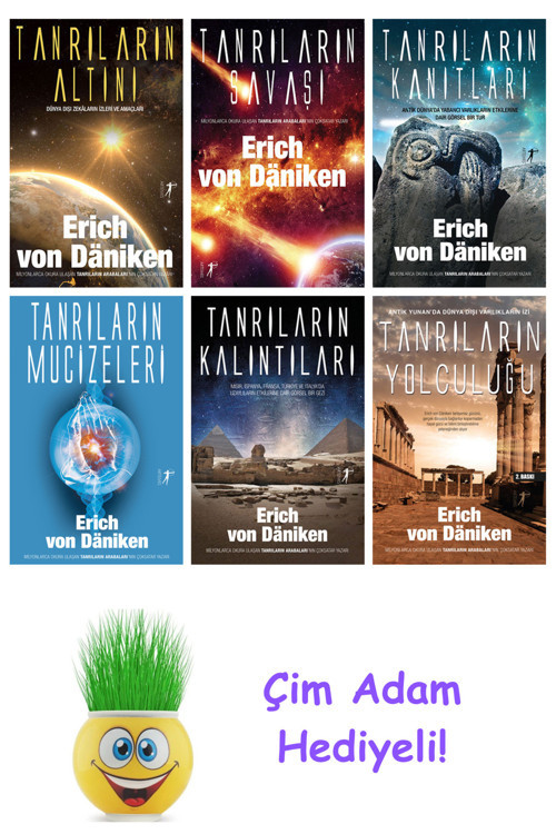 Erich Von Daniken 6 Kitap Seti + Çim Adam Hediye