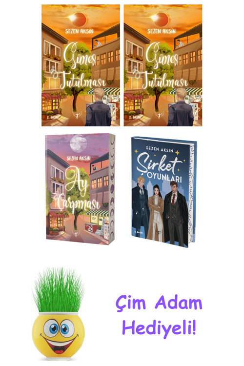 Sezen Aksın 4 Kitap Seti + Çim Adam Hediye