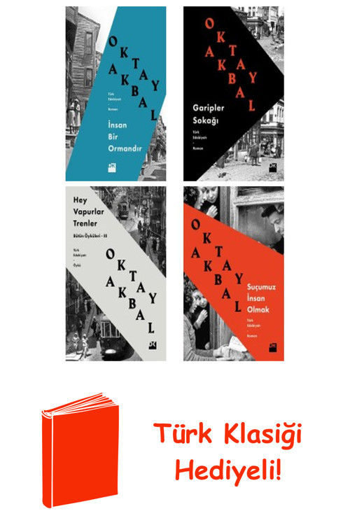 Oktay Akbal 4 Kitap Seti + Türk Klasiği Hediye
