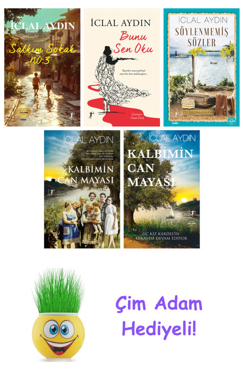 İclal Aydın 5 Kitap Seti + Çim Adam Hediye