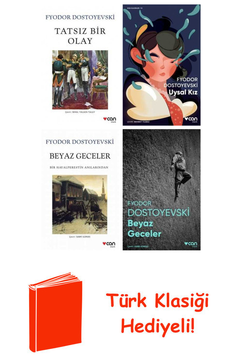 Fyodor Dostoyevski 4 Kitap Seti + Türk Klasiği Hediye