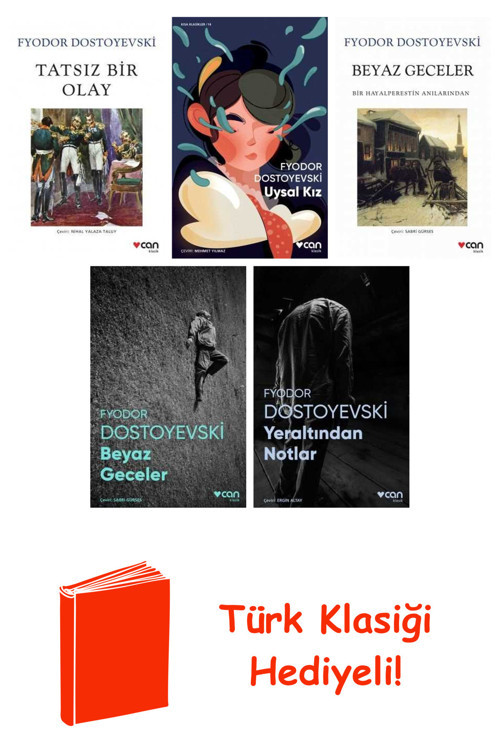Fyodor Dostoyevski 5 Kitap Seti + Türk Klasiği Hediye