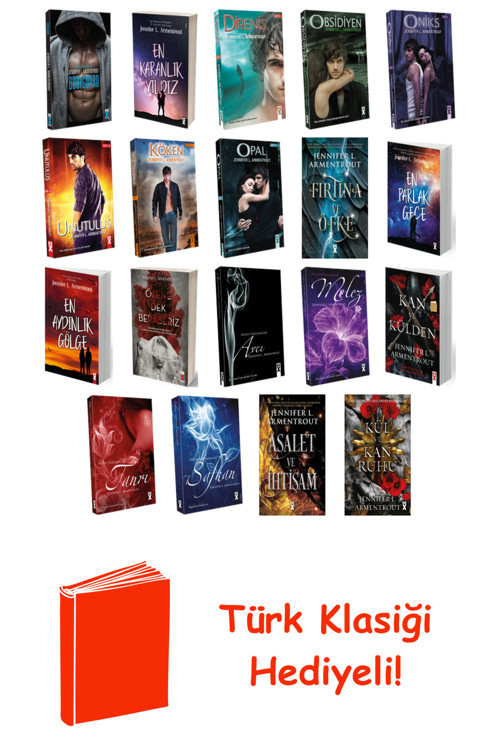 Jennifer L. Armentrout 19 Kitap Seti + Türk Klasiği Hediye