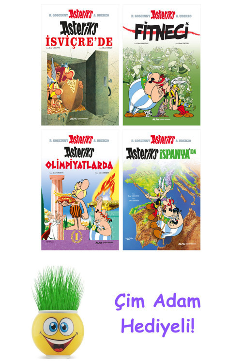 Rene Goscinny 4 Kitap Seti + Çim Adam Hediye