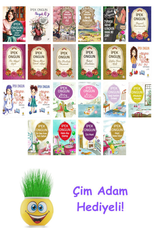 İpek Ongun 22 Kitap Seti + Çim Adam Hediye