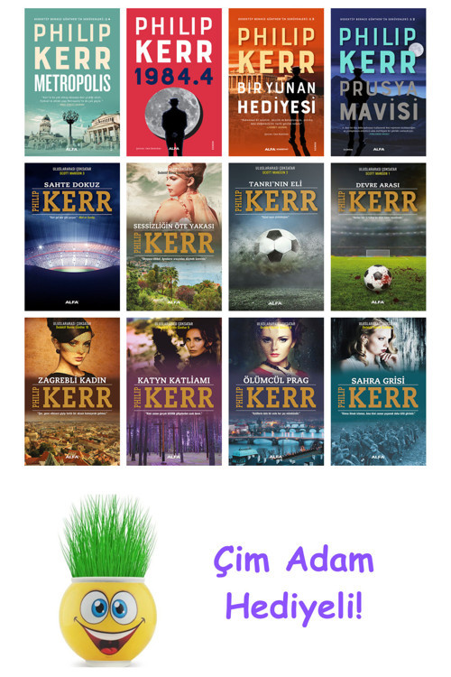 Philip Kerr 12 Kitap Seti + Çim Adam Hediye