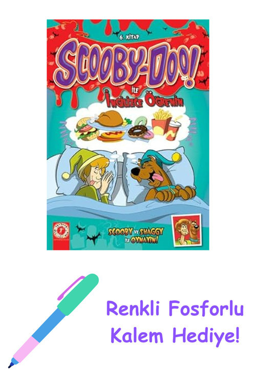 Scooby-Doo İle İngilizce Öğrenin 1. Kitap: Scooby Ve Shaggy İle Oynayın + Renkli Fosforlu Kalem
