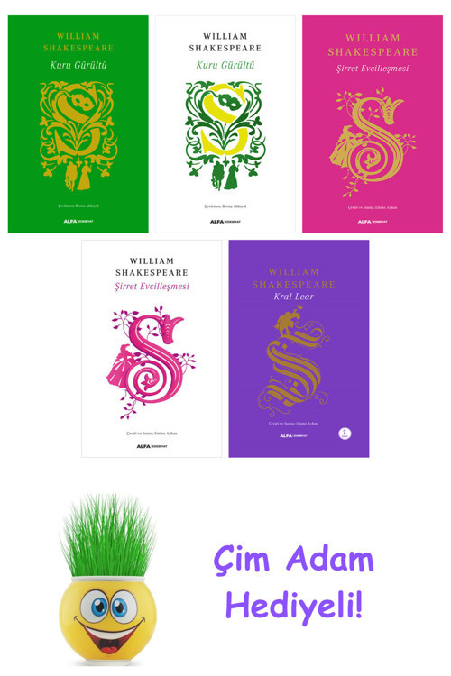 William Shakespeare 5 Kitap Seti + Çim Adam Hediye