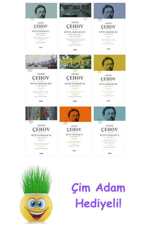 Anton Pavloviç Çehov 9 Kitap Seti + Çim Adam Hediye