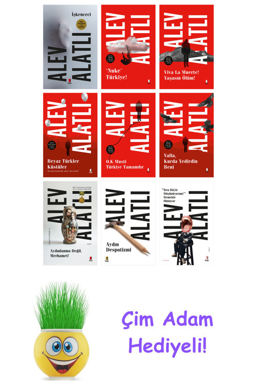 Alev Alatlı 9 Kitap Seti + Çim Adam Hediye