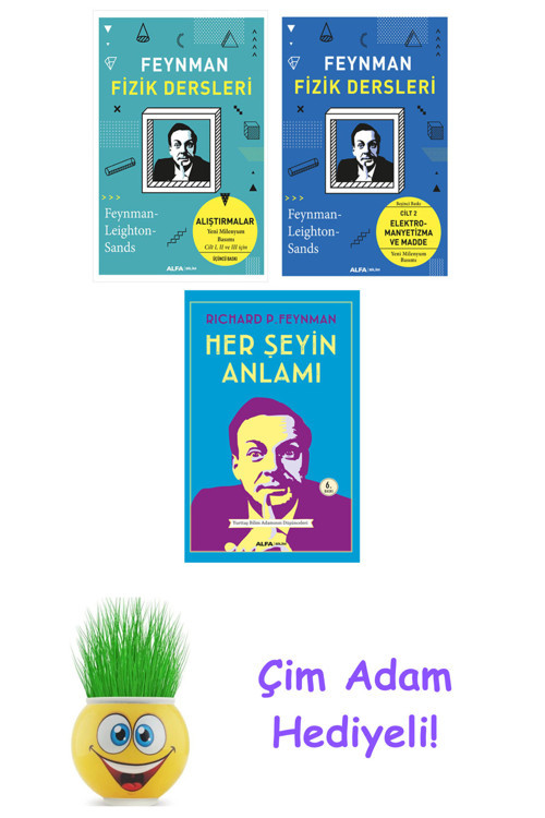Richard P. Feynman 3 Kitap Seti + Çim Adam Hediye