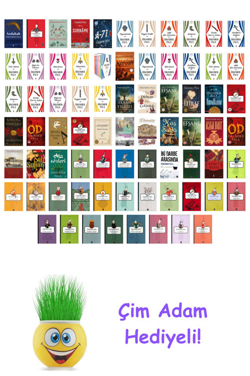 İskender Pala 74 Kitap Seti + Çim Adam Hediye