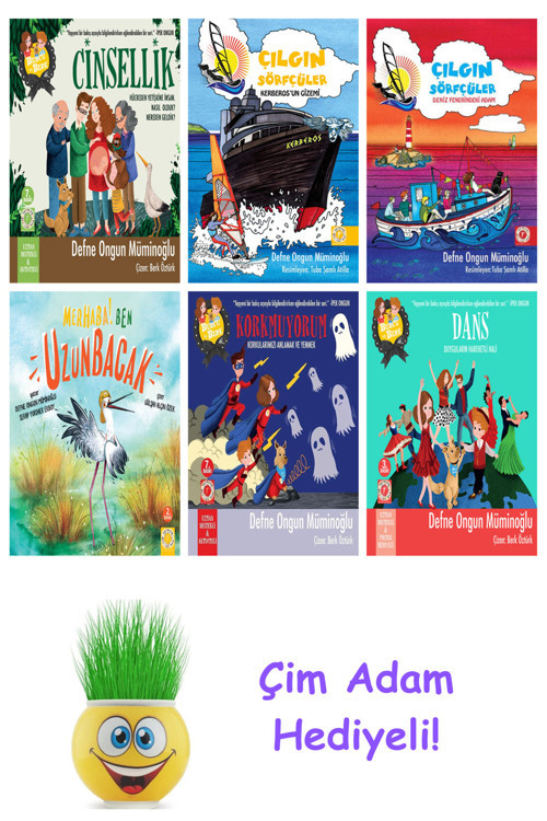 Defne Ongun Müminoğlu 6 Kitap Seti + Çim Adam Hediye