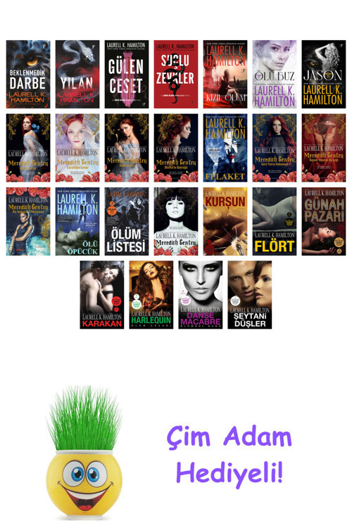 Laurell K. Hamilton 25 Kitap Seti + Çim Adam Hediye