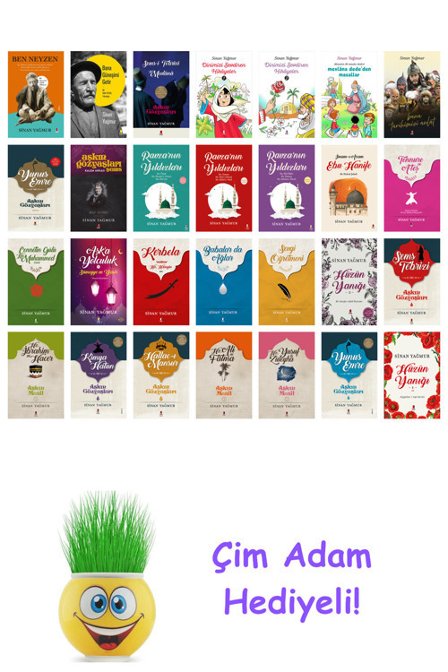 Sinan Yağmur 28 Kitap Seti + Çim Adam Hediye