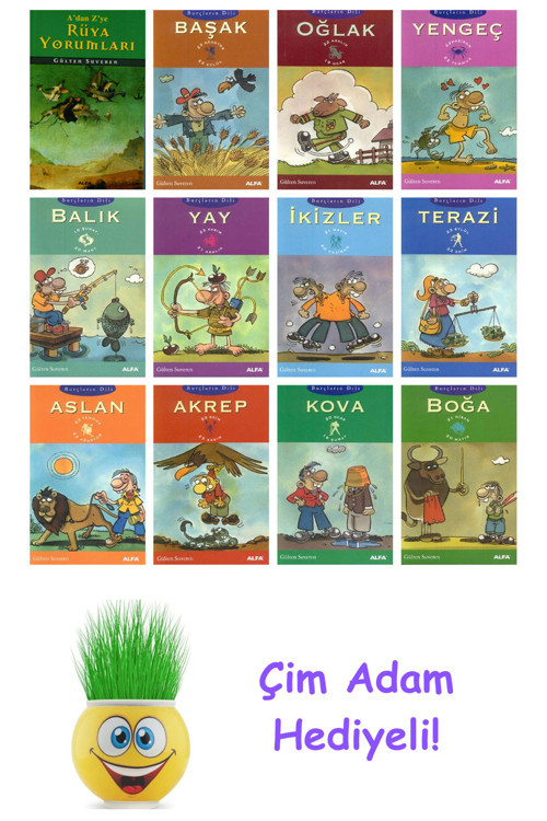Gülten Suveren 12 Kitap Seti + Çim Adam Hediye
