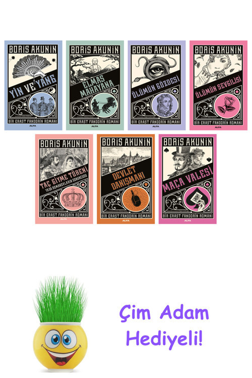 Boris Akunin 7 Kitap Seti + Çim Adam Hediye