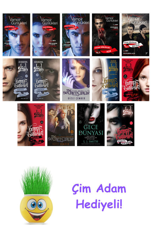L. J. Smith 14 Kitap Seti + Çim Adam Hediye