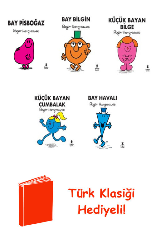 Roger Hargreaves 5 Kitap Seti + Türk Klasiği Hediye
