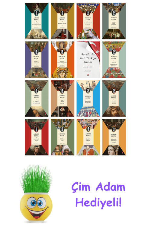 Ahmed Refik 16 Kitap Seti + Çim Adam Hediye
