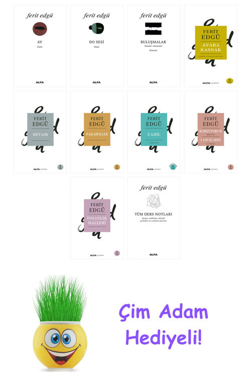 Ferit Edgü 10 Kitap Seti + Çim Adam Hediye