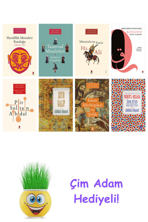 Abdülbaki Gölpınarlı 8 Kitap Seti + Çim Adam Hediye