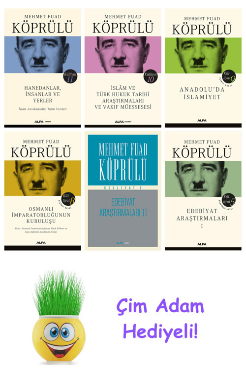 Mehmet Fuad Köprülü 6 Kitap Seti + Çim Adam Hediye