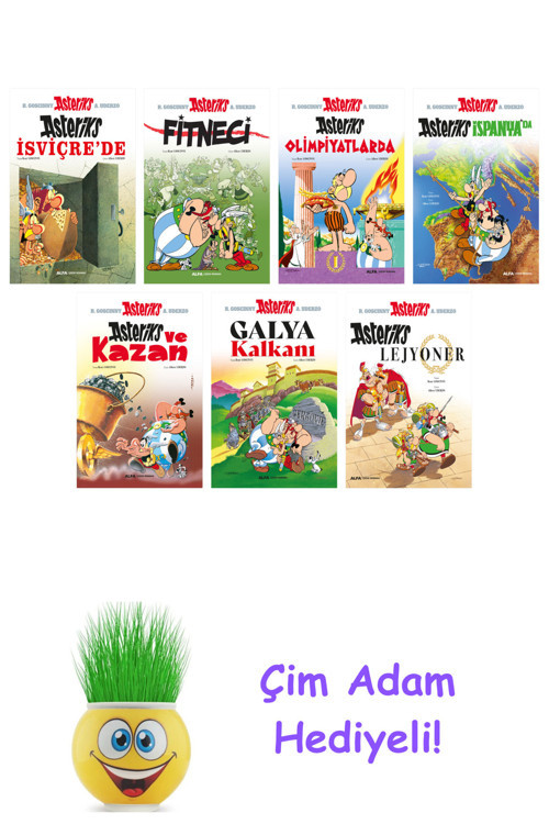 Rene Goscinny 7 Kitap Seti + Çim Adam Hediye