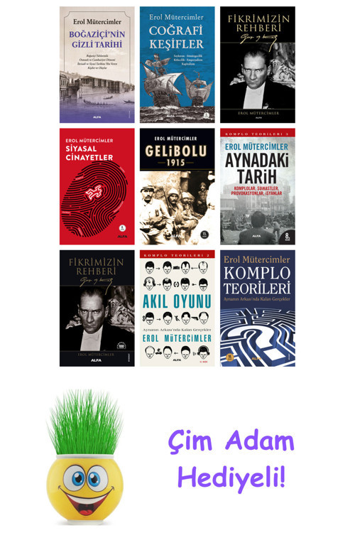 Erol Mütercimler 9 Kitap Seti + Çim Adam Hediye