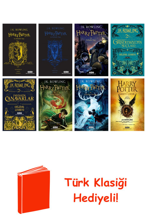 J.K. Rowling 8 Kitap Seti + Türk Klasiği Hediye