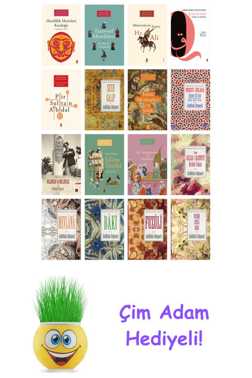Abdülbaki Gölpınarlı 16 Kitap Seti + Çim Adam Hediye