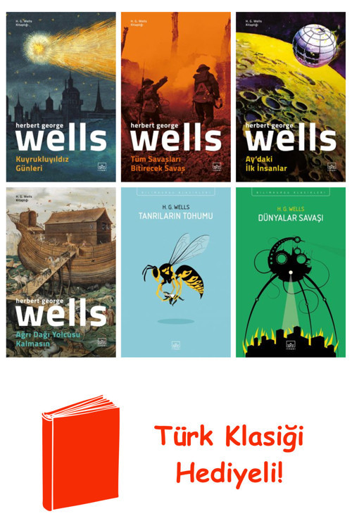 H. G. Wells 6 Kitap Seti + Türk Klasiği Hediye
