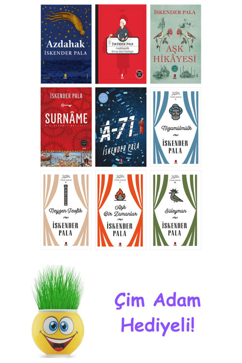 İskender Pala 9 Kitap Seti + Çim Adam Hediye