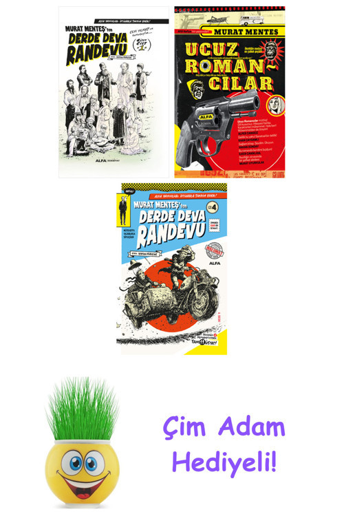 Murat Menteş 3 Kitap Seti + Çim Adam Hediye