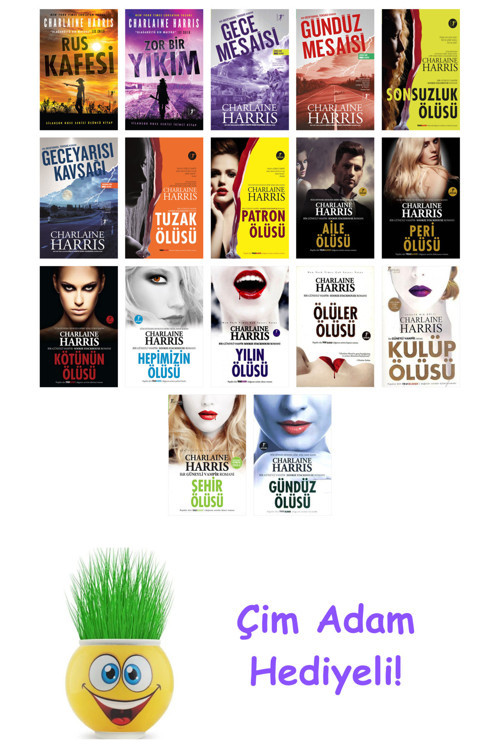 Charlaine Harris 17 Kitap Seti + Çim Adam Hediye