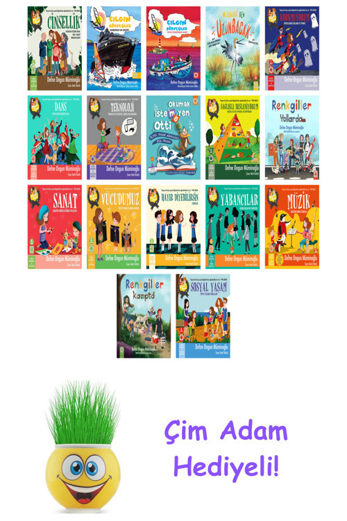 Defne Ongun Müminoğlu 17 Kitap Seti + Çim Adam Hediye